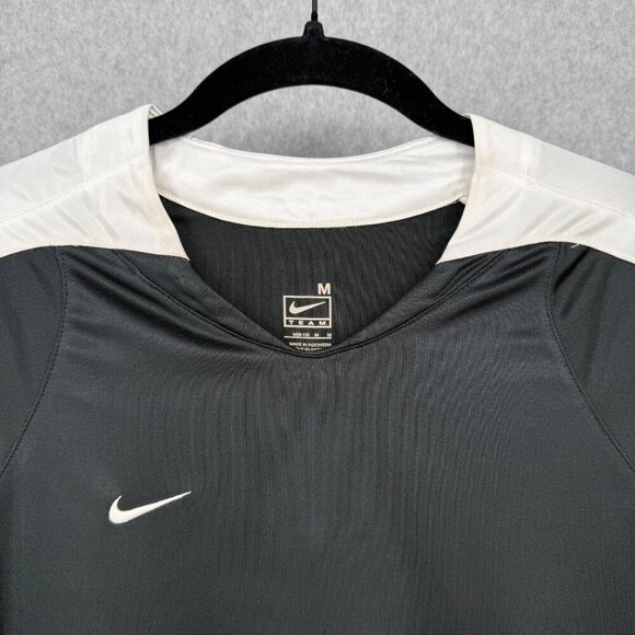 Nike Womens US Team Game Soccer Jersey Size M Black White Short Sleeve Plain NWD - Picture 3 of 15